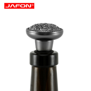 Factory Custom Metal Decorative Wine Bottle Leak-proof Wine Stopper