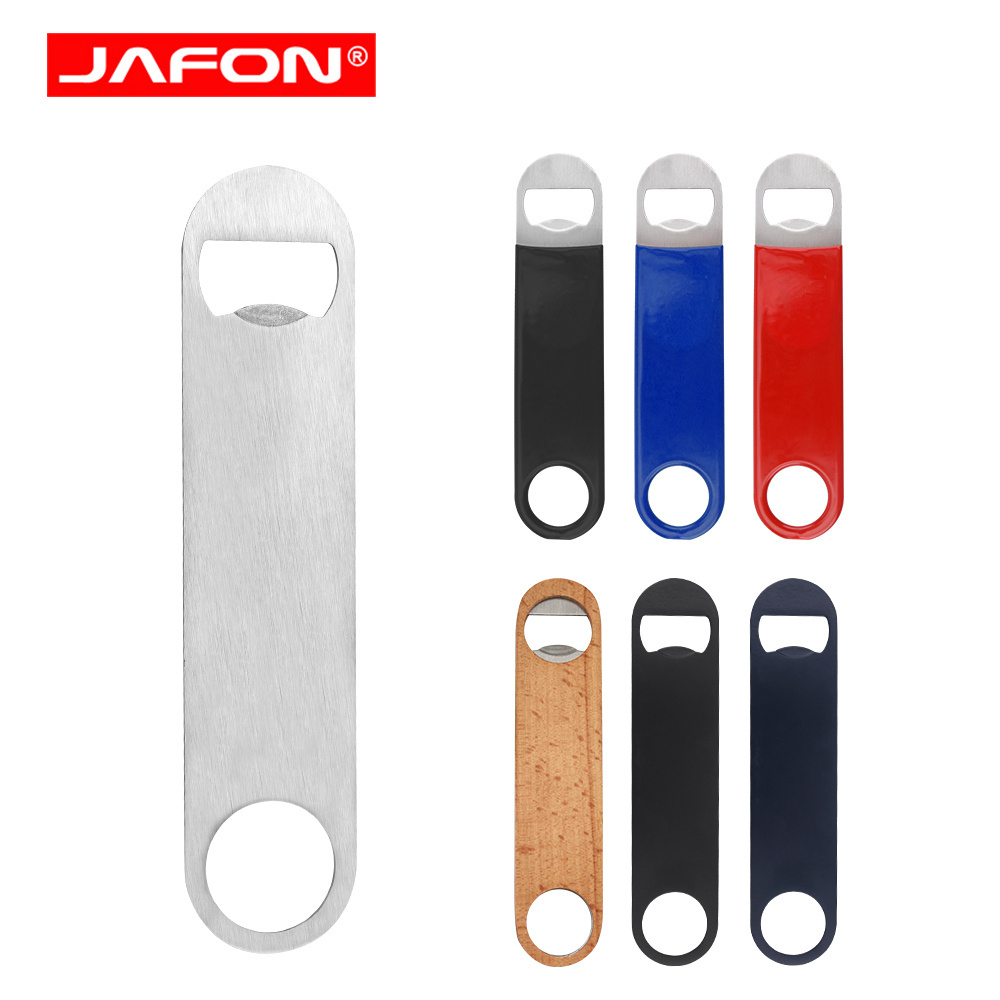 Your Logo Accepatable Heavy Duty Stainless Steel Flat Bottle Opener Solid and Durable Beer Openers