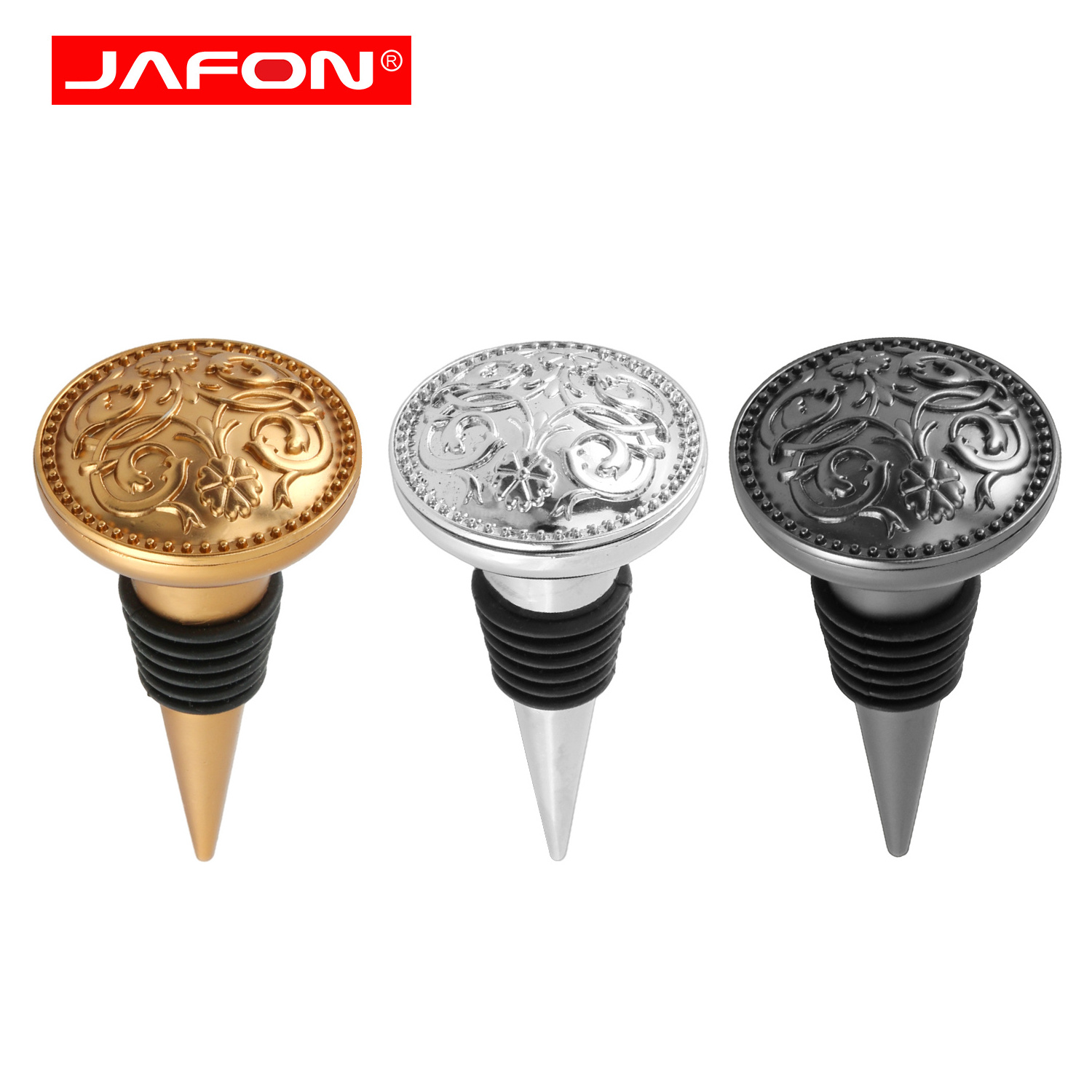 Factory Custom Metal Decorative Wine Bottle Leak-proof Wine Stopper