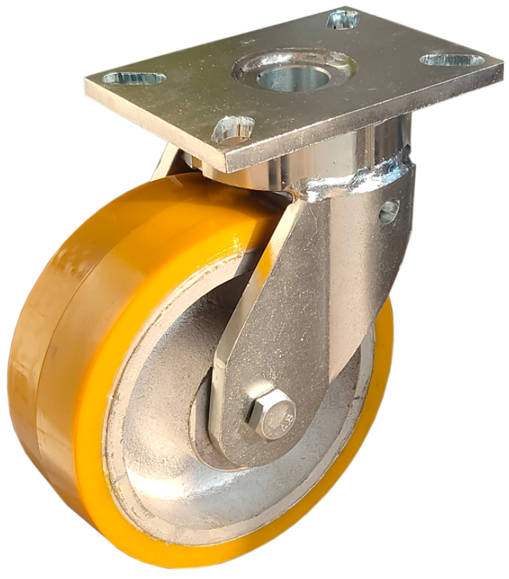 2 Tons 2000kgs cast iron polyurethane caster wheel super heavy duty extra heavy duty heavy duty caster castor wheel