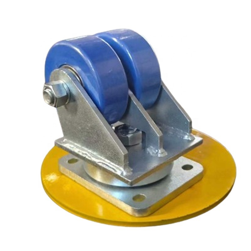 Heavy Duty Swivel Wheel Industrial Rollers Double Ball Bearing Caster Wheels Polyurethane Flat Free Standard Solid Wheels 