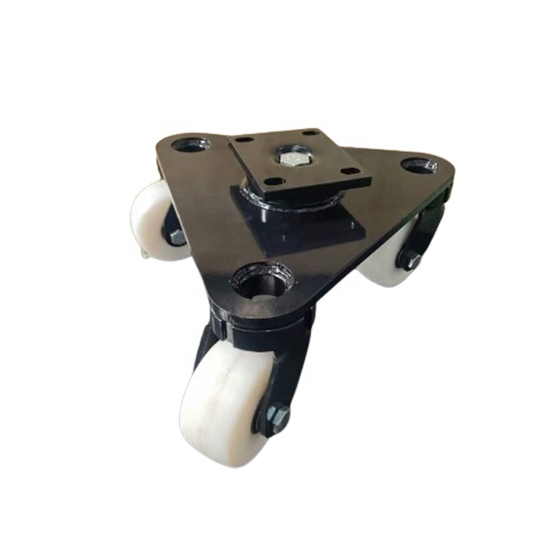 With Triangle Industrial Wheel Caster Unique Wheel Inch Carton Durable Moving Nylon Factory Direct Supply Roller Bearing 2.5inch