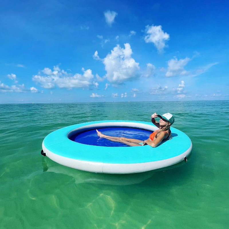 Wholesale Water Lounge Inflatable Sunchill Floats Chair Inflatable Yacht Hammock for Relaxing