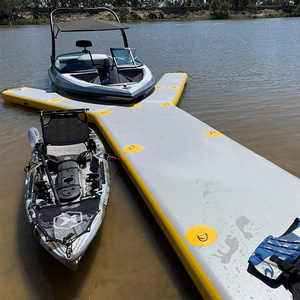 Inflatable Y Shape Pontoon Boat Dock Floating Motor Boat Parking Dock