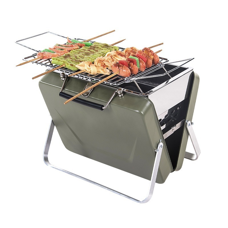 Portable outdoor grill for home folding backcountry camping Portable barbecue grill for carbon grilling roast meat stove patio