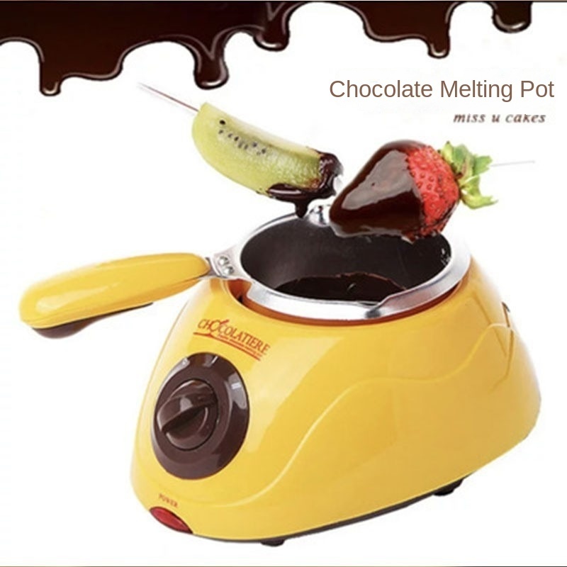 Mini cute electric Chocolate Kitchen Baking cake tool to make melting fondue Diy kitchen chocolate making melting machine