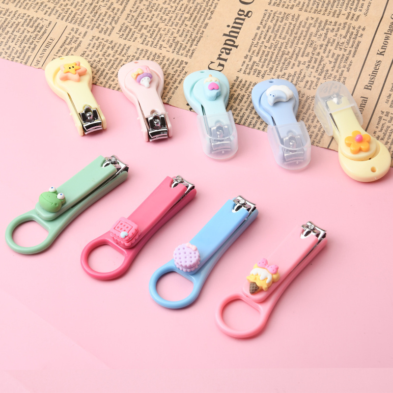 Stainless steel  Creative cartoon nail clippers with patterns  Nail Care Tool anti splash nail clippers for Manicure Pedicure