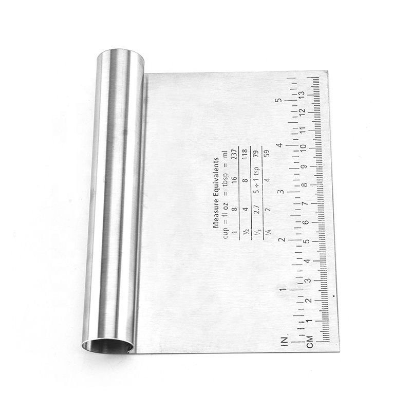 Stainless Steel Pizza Dough Cake Scraper High Quality Pizza Dough Scraper Scraper Cutter Kitchen Flour Pastry Cake Tool