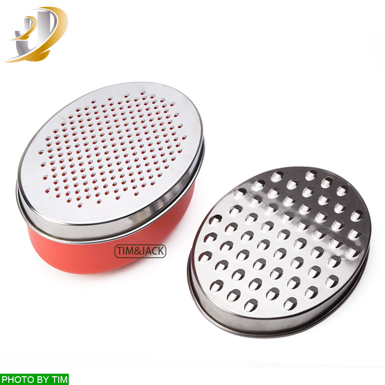 Hot Selling Multi-function Grater Multi color available 2 Sides Blades Grater / Cheese Grater with Box Container