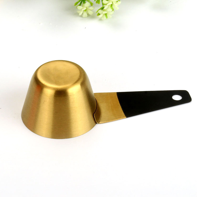 10g Spoon Short Handle Coffee Protein Powder Milk Powder Flavoring Kitchen Measurement 10 Gram Gold Color Measuring Scoop