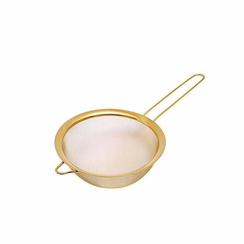 INS Style Stainless Steel Mesh Strainer Kitchen Sieves Sifter Colander with Wire Handle for Baking Tea Flour Pasta Rice Food Oil