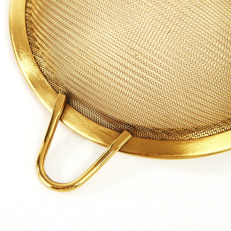 INS Style Stainless Steel Mesh Strainer Kitchen Sieves Sifter Colander with Wire Handle for Baking Tea Flour Pasta Rice Food Oil