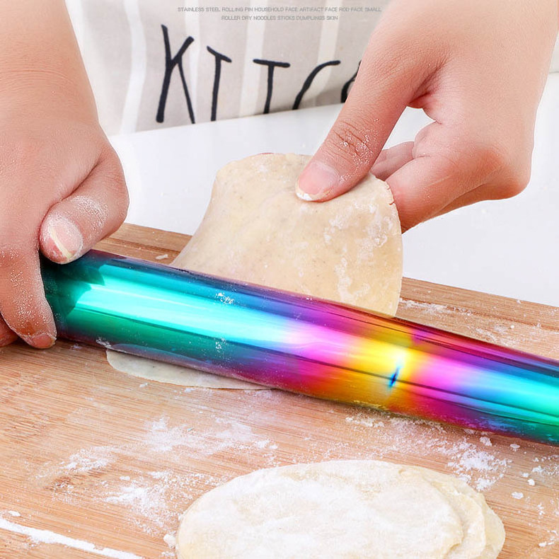 Hot  selling  Kitchen Utensil Tool Baking tool Non-Stick Stainless steel Rolling Pin