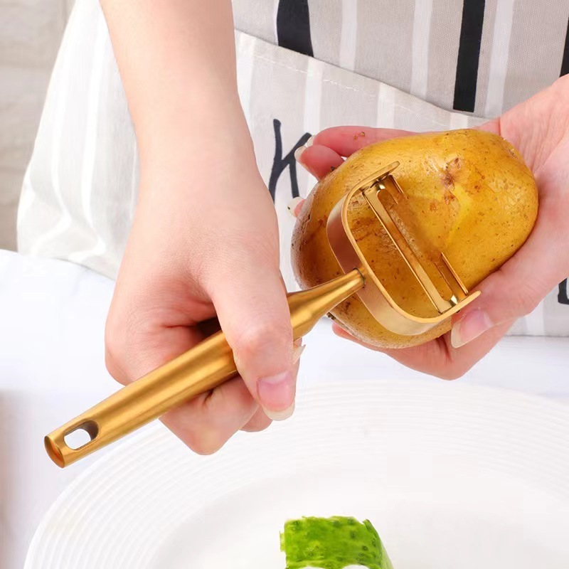 Hot Kitchen Accessories Stainless Steel 304 Matte Color Potato Zester Vegetable Peeler