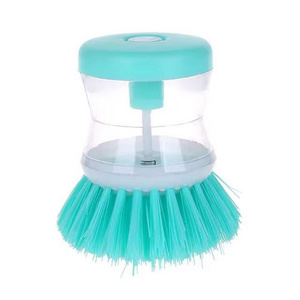 Kitchen Gadgets  Small  Dish Pot Cleaning Tool Liquid Soap Dispenser Plastic Cleaning Brush