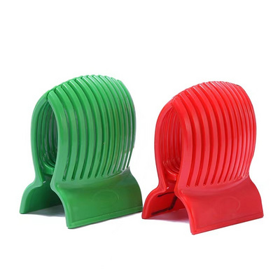 Kitchen Accessories Multipurpose Plastic Onion Vegetable Holder Lemon Cutter Tomato Slicer