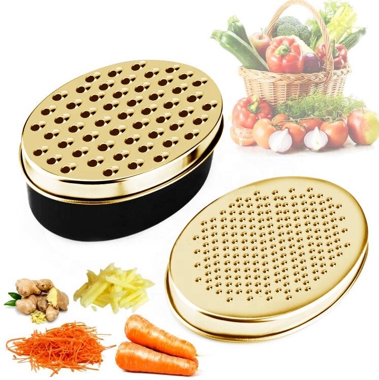 Hot Selling 2 Sides Blades Multi-function Grater Multi Colors Available Grater / Cheese Grater with Box Container