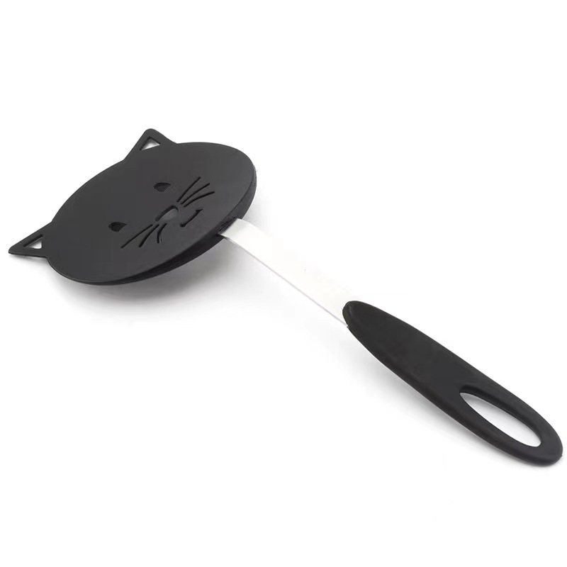 HOT Heat Resistant Cookware Spatula For Fish Egg Pancakes  Cute Cat Shape Non Stick Cooking Nylon Turner