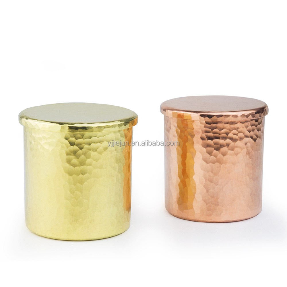 Made Of Pure Copper Candle Jar With Wax Rose Gold/Perfume Candle