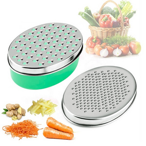 Hot Selling 2 Sides Blades Multi-function Grater Multi Colors Available Grater / Cheese Grater with Box Container