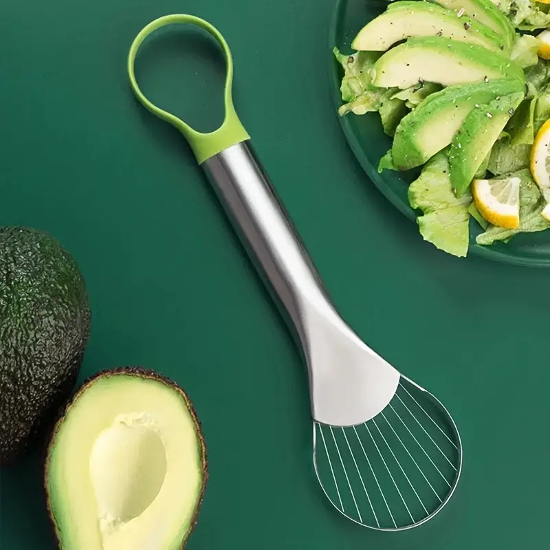 Stainless Steel Avocado Slicer and Pitter Tool  Avocado Slicer for Pit Remover Cutter peeler