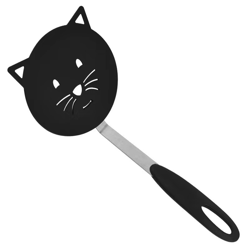 HOT Heat Resistant Cookware Spatula For Fish Egg Pancakes  Cute Cat Shape Non Stick Cooking Nylon Turner