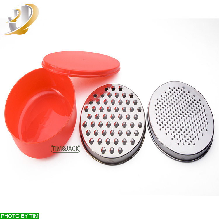 Hot Selling Multi-function Grater Multi color available 2 Sides Blades Grater / Cheese Grater with Box Container