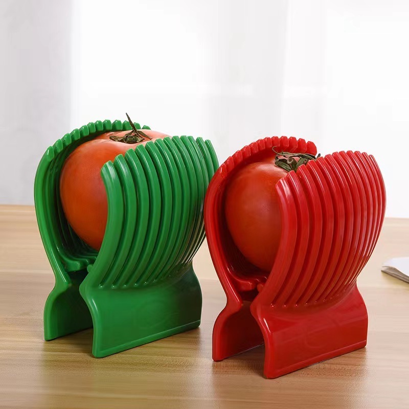 Kitchen Accessories Multipurpose Plastic Onion Vegetable Holder Lemon Cutter Tomato Slicer