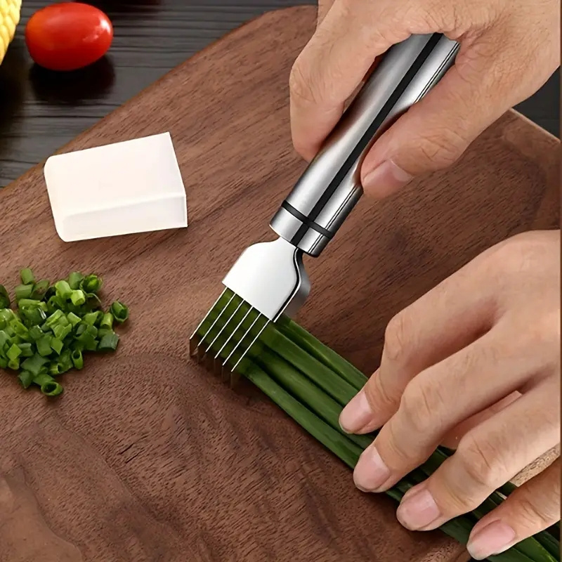 Multi-functional Kitchen Gadget Vegetable Chopper Cutter Sharpness Scallion Cutter 304 Stainless Steel Green Onion Shredders