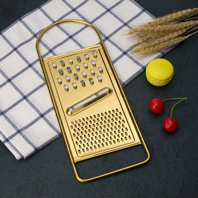 Factory Price multifunctional  Kitchen Tools Manual Gold color  Vegetable/Cheese/Garlic Grater