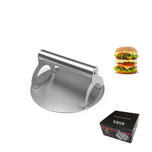 Hot Selling Stainless Steel 6.5 inch Burger Press  meat Smasher  Griddle Accessories