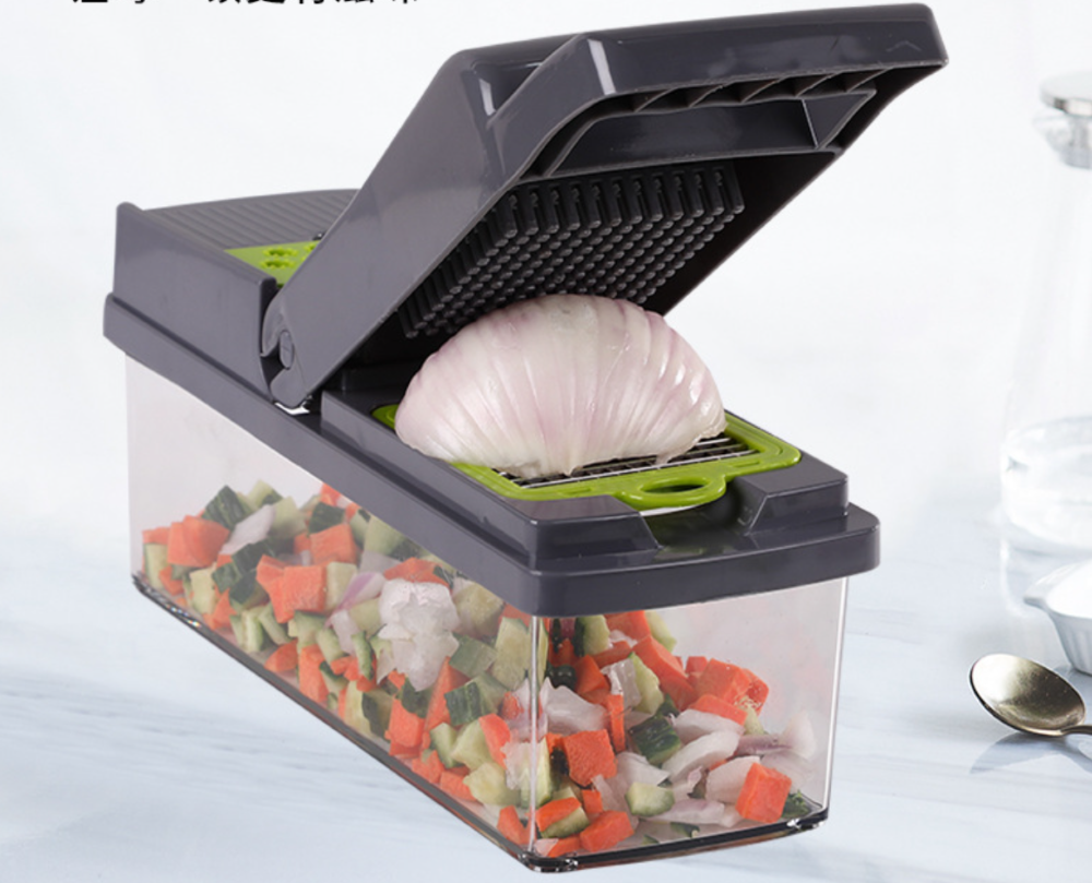 Hot sell 12 In 1 Manual Vegetable Mandoline Slicer Veggie  Vegetable Onion Chopper Cutter Slicer