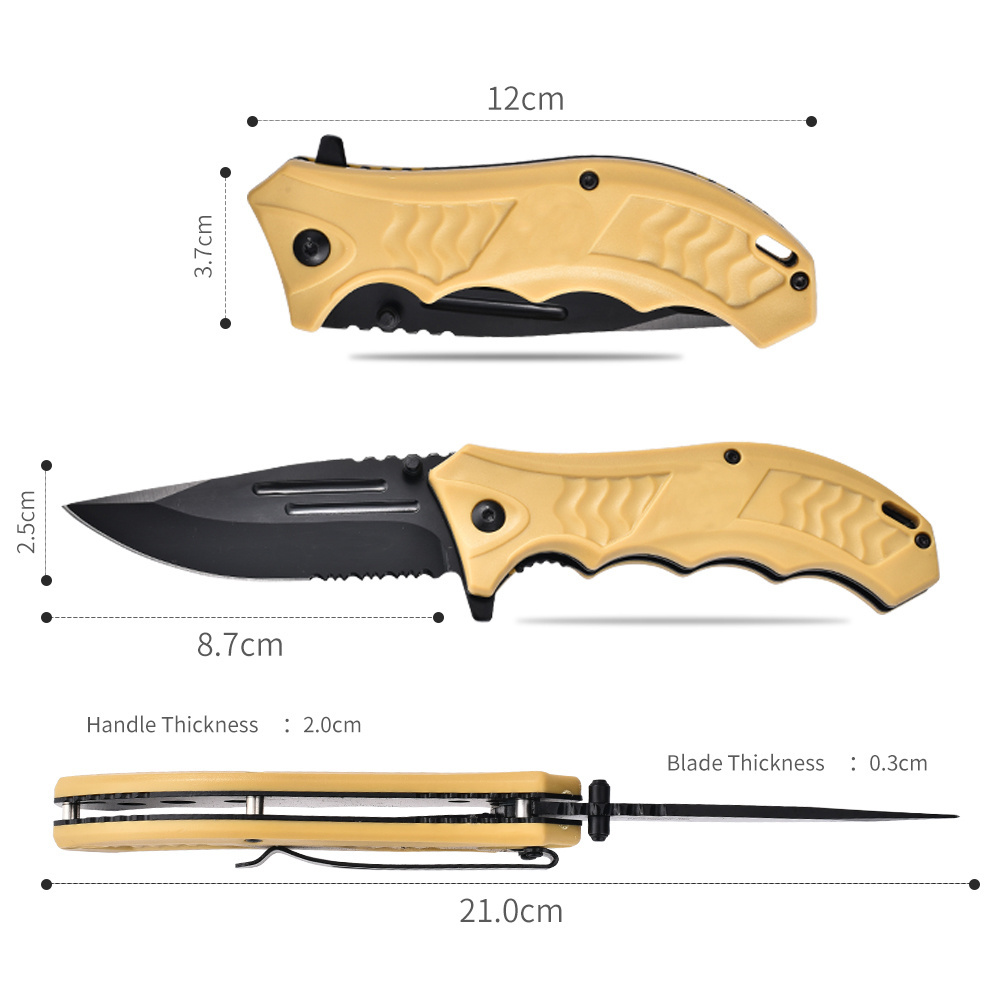 Best-selling portable custom logo Survival folding pocket knife Hunting outdoor camping knife