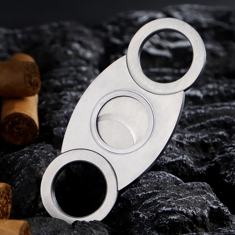 2023 Premium Cigar Smoking Accessories Stainless Steel Cigar Cutter