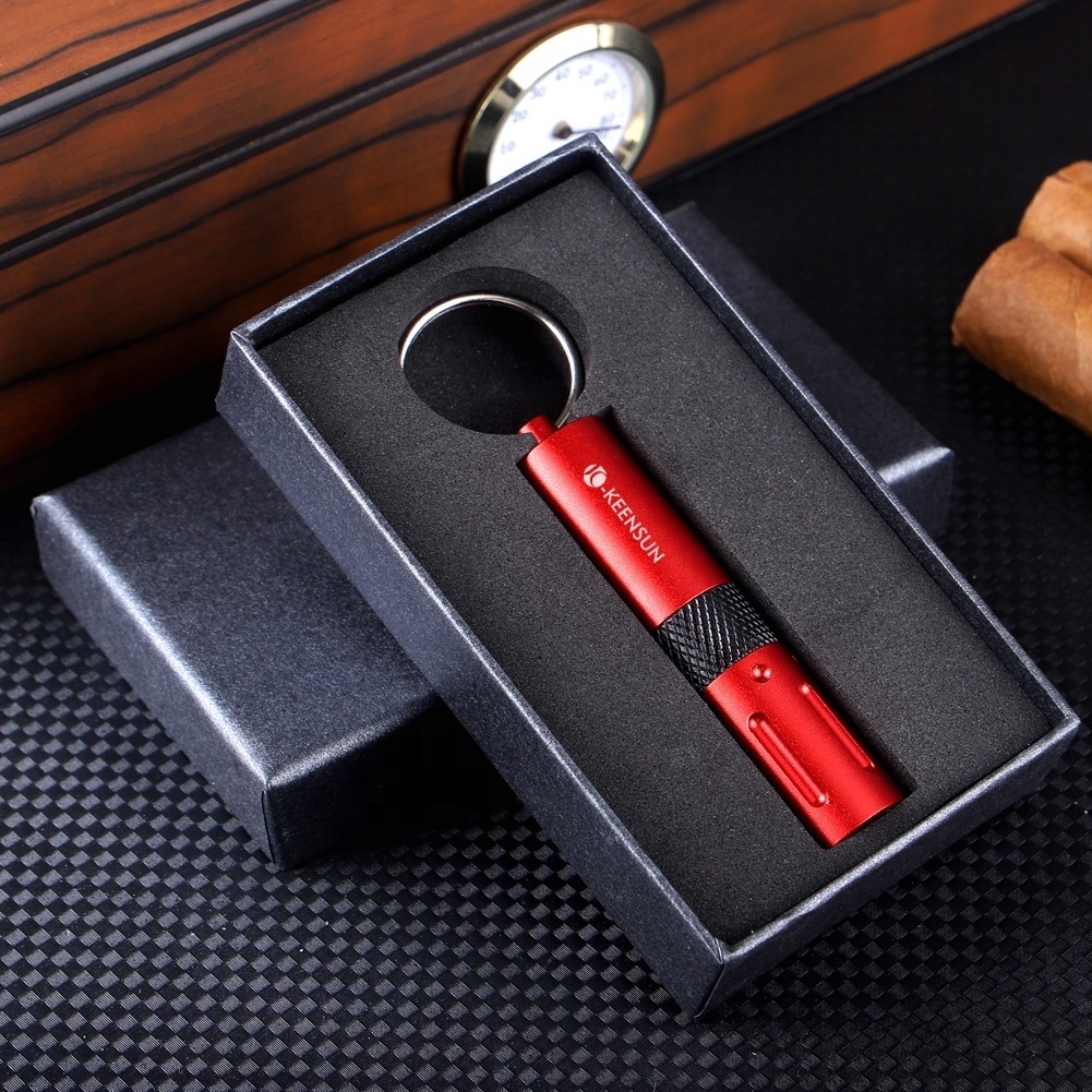 wholesale sharp blade vcut cigar cutter clippers built in cigar punch