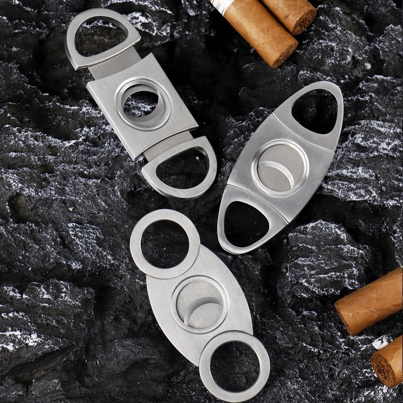 2023 Premium Cigar Smoking Accessories Stainless Steel Cigar Cutter