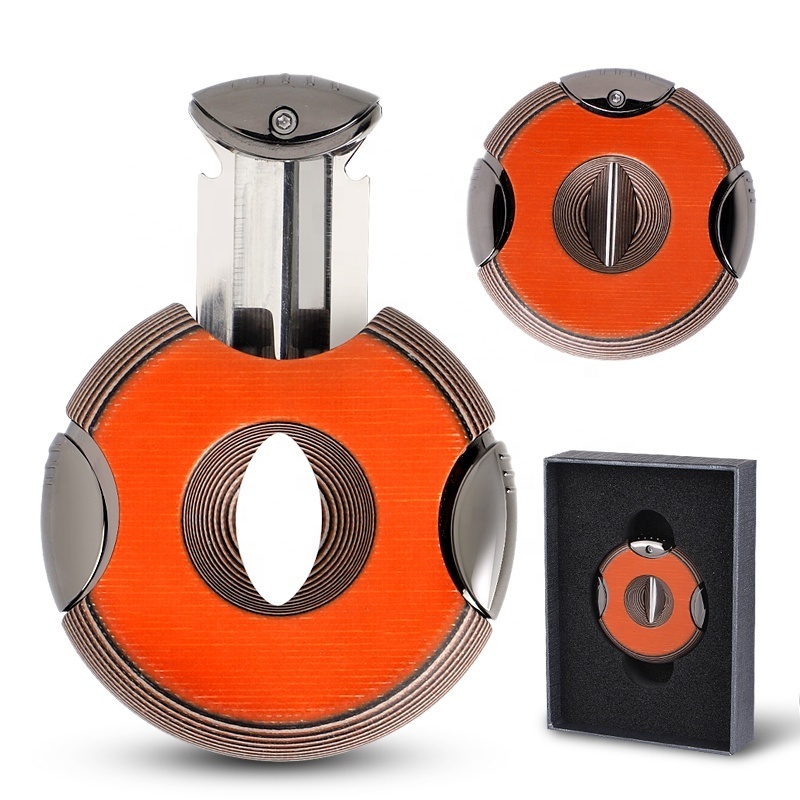 Cigar Accessories  G10 Lighter  Round G10 Semi-Automatic V-Cut Cigar V Cutter