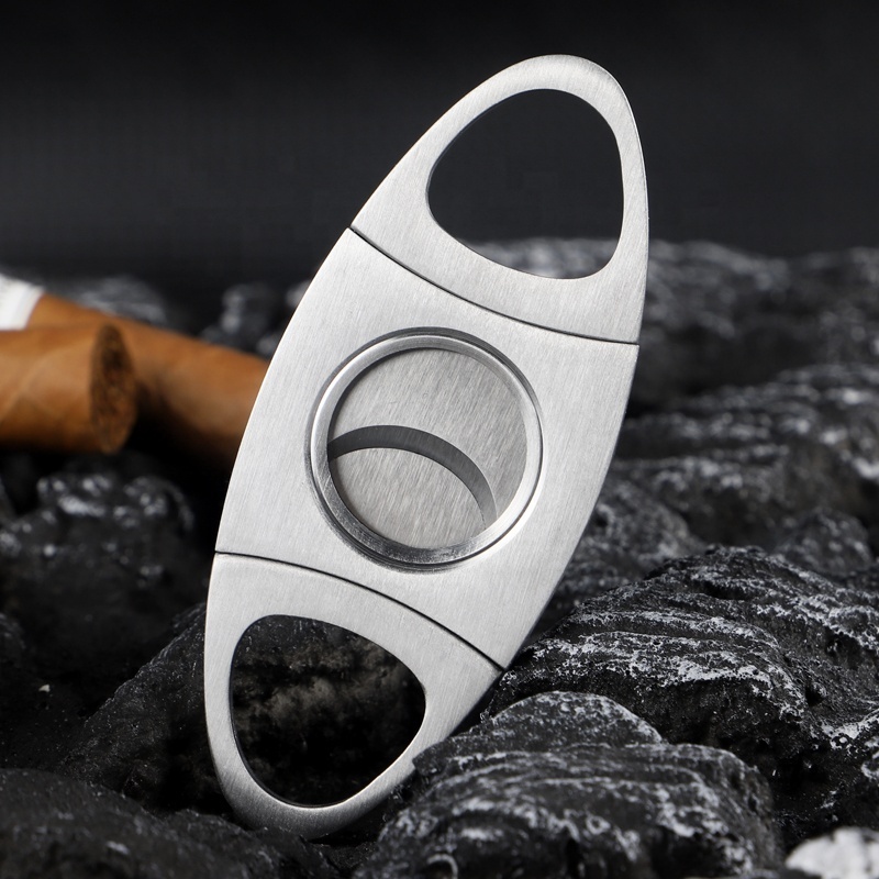 2023 Premium Cigar Smoking Accessories Stainless Steel Cigar Cutter