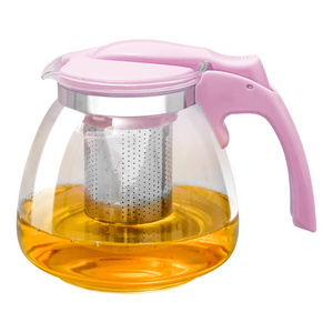 25OZ Tea Kettle and tea pot Maker tetera de vidrio Glass Teapot with Removable Loose Tea Infuser safe teapot glass