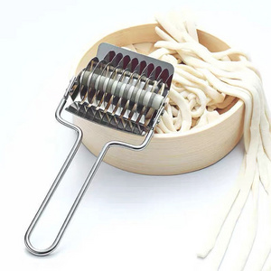 Best Selling Noodle Cutter Non-slip Handle Manual Section Noodles Cut Knife Stainless Steel Kitchen Tools