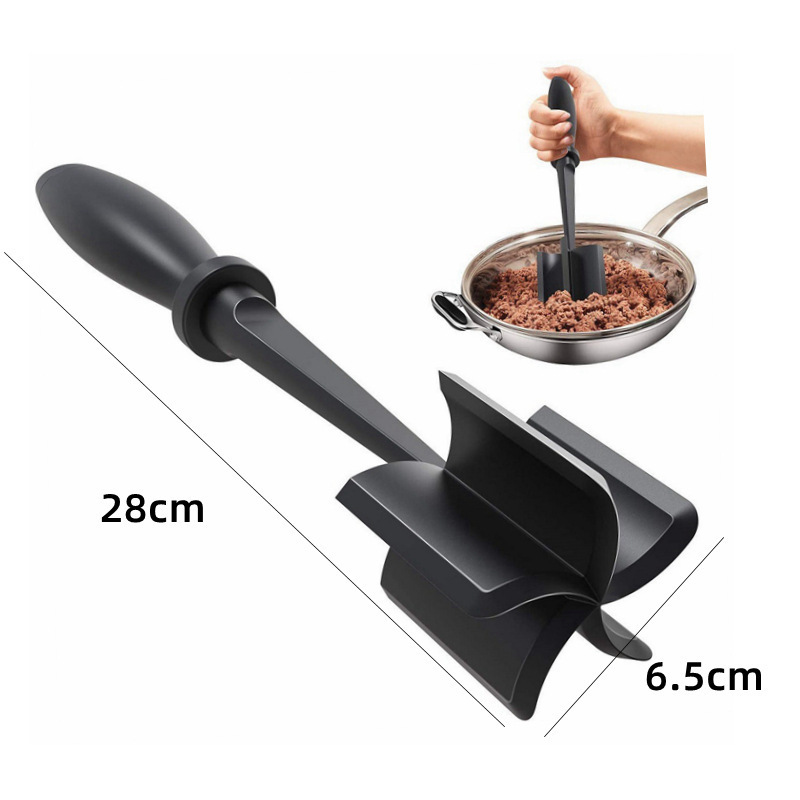 Hot Food Masher  Kitchen Gadget Ground Beef Hamburger Chopper Heat Resistant Cookware Potato Meat Masher Chopper