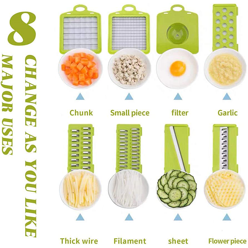 10-in-1 Veggie Chopper Vegetable Slicer, Onion Mincer Chopper, Cutter, Dicer, Egg Slicer with Container