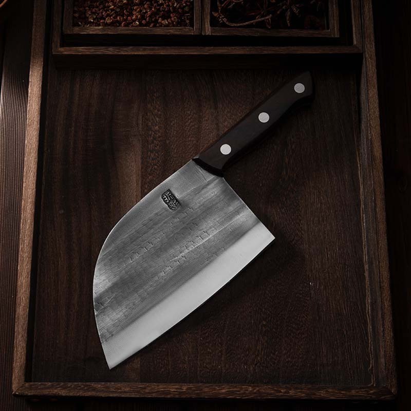 Bone Chopping Meat Cleaver Full Tang Hammer Forged Knife Serbian Chef Knife Butcher Cleaver Chopper Slaughter Knife