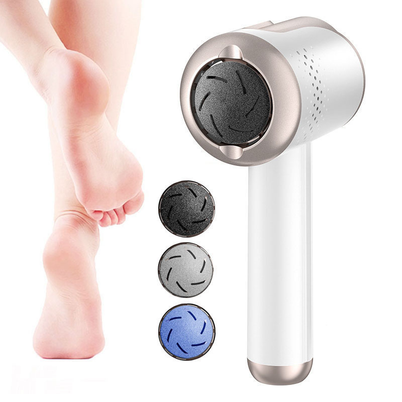 USB Rechargeable Vacuum Pedicure Care Tools Electric Foot Files Dead Skin Callus Remover Portable Feet Grinder