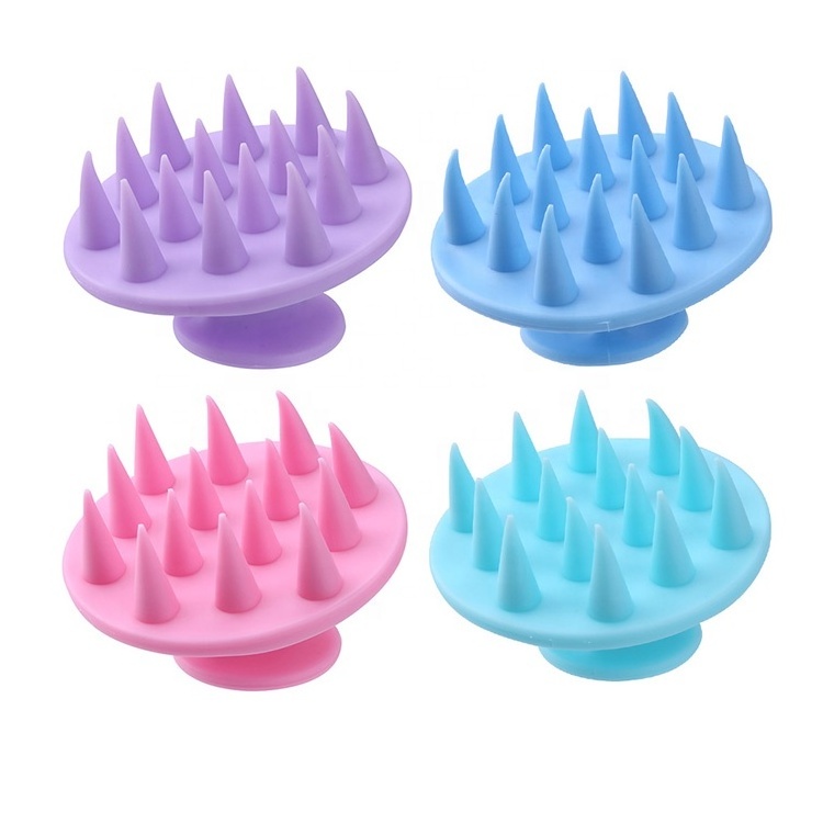 Soft Silicone Shampoo Massage Comb Waterproof Head Health Care Remove Dandruff Hair Washing Brush