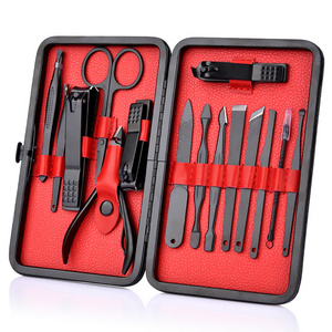 Professional 15pcs Manicure Set Pedicure nail Kit Stainless Steel Feet Care Tool Sets