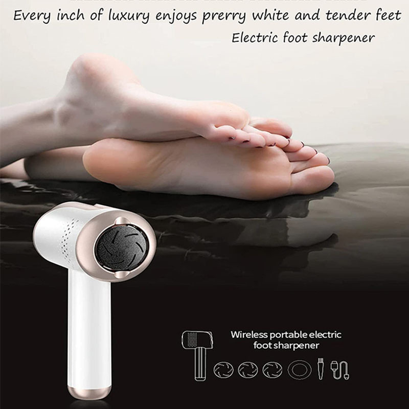 USB Rechargeable Vacuum Pedicure Care Tools Electric Foot Files Dead Skin Callus Remover Portable Feet Grinder