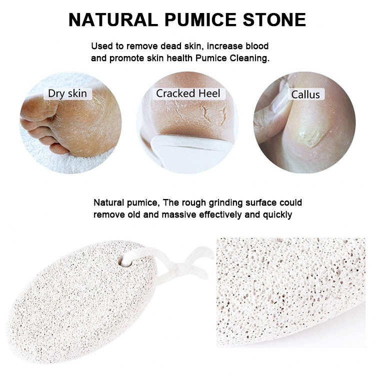 Natural Pumice stone for Feet Pedicure Tools Hard Skin Callus Remover l Foot Scrub Exfoliation File