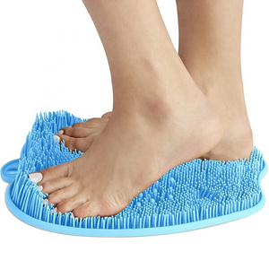 Washable Foot Pad Clean Massage Brush  Eliminate Calluses Dead Skin Shower Non-slip Feet Care Scrubber Mat For Men & Women