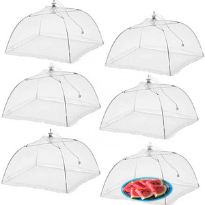 Outdoor Picnic Pop Up Anti Fly Food Mesh Covers Umbrella Picnic Barbecue Net Vegetables Cover Tent Outdoor Food Cover Net